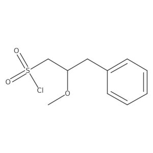 2-Methoxy-3-phenylpropane-1-sulfonyl chloride Structure