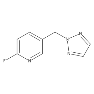 2-Fluoro-5-(triazol-2-ylmethyl)pyridine结构式