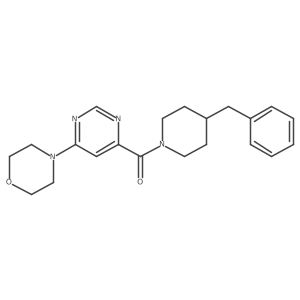 (4-Benzylpiperidin-1-yl)(6-morpholinopyrimidin-4-yl)methanone Structure