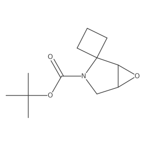 tert-Butyl 6-oxa-3-azaspiro[bicyclo[3.1.0]hexane-2,1'-cyclobutane]-3-carboxylate Structure