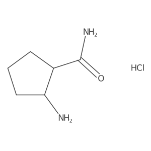 2-Aminocyclopentanecarboxamide hydrochloride Structure