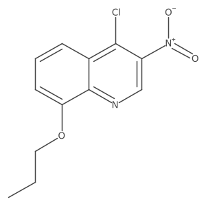 4-Chloro-3-nitro-8-propoxyquinoline Structure
