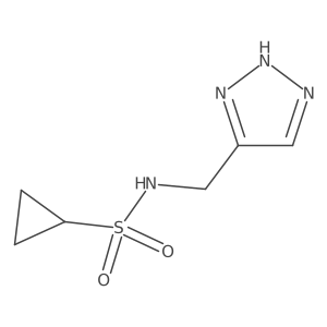 N-[(1H-1,2,3-triazol-4-yl)methyl]cyclopropanesulfonamide Structure