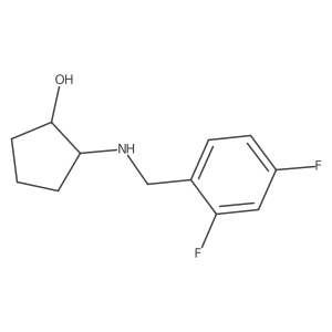 (1R,2R)-2-{[(2,4-difluorophenyl)methyl]amino}cyclopentan-1-ol Structure