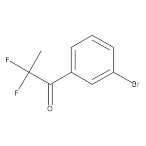 1-(3-Bromophenyl)-2,2-difluoropropan-1-one Structure