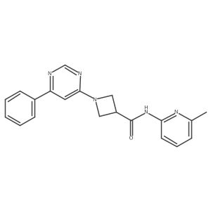 N-(6-methylpyridin-2-yl)-1-(6-phenylpyrimidin-4-yl)azetidine-3-carboxamide Structure