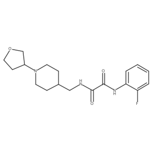 N1-(2-fluorophenyl)-N2-((1-(tetrahydrofuran-3-yl)piperidin-4-yl)methyl)oxalamide Structure