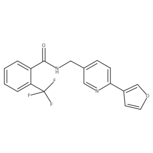 N-((6-(furan-3-yl)pyridin-3-yl)methyl)-2-(trifluoromethyl)benzamide Structure