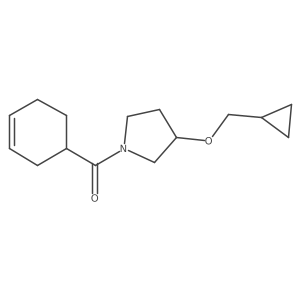 Cyclohex-3-en-1-yl(3-(cyclopropylmethoxy)pyrrolidin-1-yl)methanone Structure