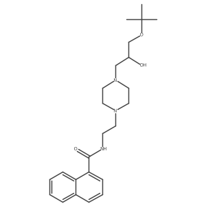 N-(2-(4-(3-(tert-butoxy)-2-hydroxypropyl)piperazin-1-yl)ethyl)-1-naphthamide Structure