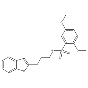 N-(3-(benzofuran-2-yl)propyl)-2,5-dimethoxybenzenesulfonamide Structure