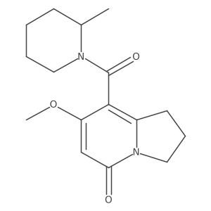 7-methoxy-8-(2-methylpiperidine-1-carbonyl)-2,3-dihydroindolizin-5(1H)-one Structure