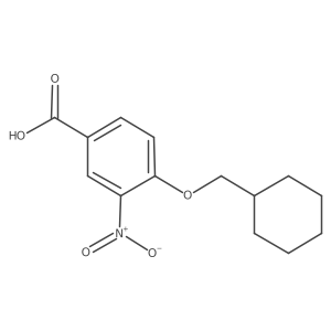4-(Cyclohexylmethyloxy)-3-nitrobenzoic acid结构式