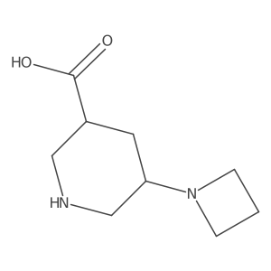 5-(Azetidin-1-yl)piperidine-3-carboxylic acid Structure