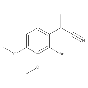 2-(2-Bromo-3,4-dimethoxyphenyl)propanenitrile结构式