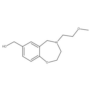 (4-(2-Methoxyethyl)-2,3,4,5-tetrahydrobenzo[f][1,4]oxazepin-7-yl)methanol结构式