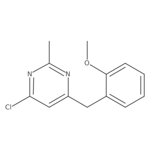 4-Chloro-6-(2-methoxybenzyl)-2-methylpyrimidine Structure