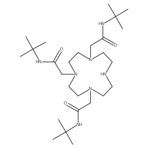 2,2',2''-(1,4,7,10-tetraazacyclododecane-1,4,7-triyl)tris(N-(tert-butyl)acetamide) Structure