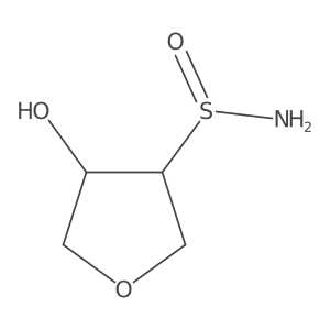 rac-(3R,4R)-4-hydroxyoxolane-3-sulfinamide Structure