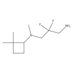 N-(3-amino-2,2-difluoropropyl)-N,2,2-trimethylcyclobutan-1-amine Structure