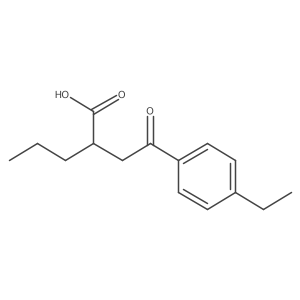 2-[2-(4-Ethylphenyl)-2-oxoethyl]pentanoic acid Structure