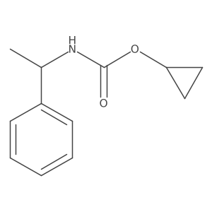 cyclopropyl N-(1-phenylethyl)carbamate Structure