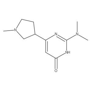 2-(Dimethylamino)-6-(1-methylpyrrolidin-3-yl)pyrimidin-4-ol结构式