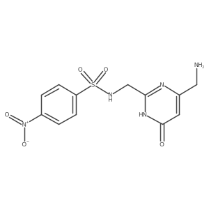N-{[4-(aminomethyl)-6-hydroxypyrimidin-2-yl]methyl}-4-nitrobenzene-1-sulfonamide Structure