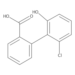 2-(2-Chloro-6-hydroxyphenyl)benzoic acid结构式