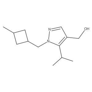 {1-[(3-methylcyclobutyl)methyl]-5-(propan-2-yl)-1H-pyrazol-4-yl}methanol Structure