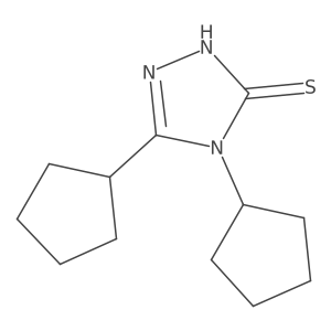 dicyclopentyl-4H-1,2,4-triazole-3-thiol结构式