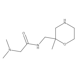 2-(dimethylamino)-N-[(2-methylmorpholin-2-yl)methyl]acetamide Structure
