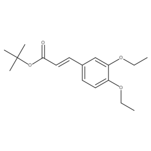 tert-butyl (2E)-3-(3,4-diethoxyphenyl)prop-2-enoate结构式