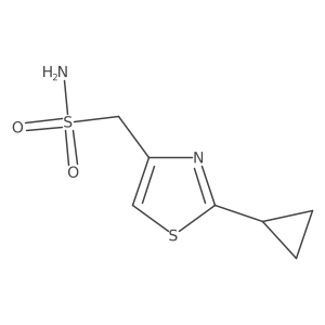 (2-Cyclopropyl-1,3-thiazol-4-yl)methanesulfonamide Structure