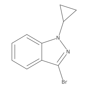 3-Bromo-1-cyclopropyl-1H-indazole Structure