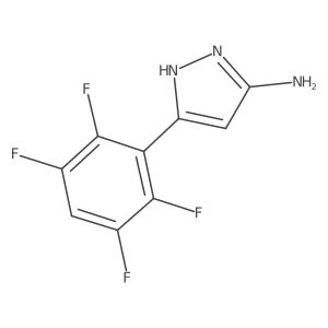 5-(2,3,5,6-tetrafluorophenyl)-1H-pyrazol-3-amine Structure