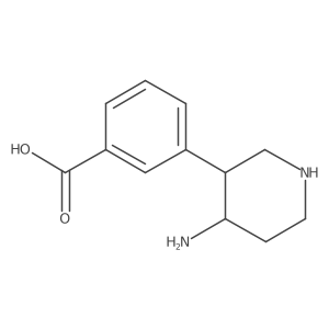 3-(4-Aminopiperidin-3-yl)benzoic acid Structure