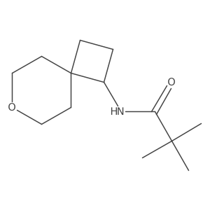 N-(7-oxaspiro[3.5]nonan-1-yl)pivalamide结构式