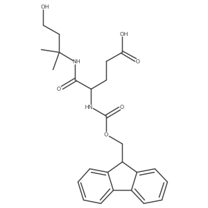 4-({[(9H-fluoren-9-yl)methoxy]carbonyl}amino)-4-[(4-hydroxy-2-methylbutan-2-yl)carbamoyl]butanoic acid结构式