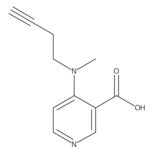 4-[(But-3-yn-1-yl)(methyl)amino]pyridine-3-carboxylic acid Structure