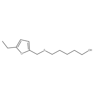 5-{[(5-Ethylfuran-2-yl)methyl]sulfanyl}pentan-1-ol结构式