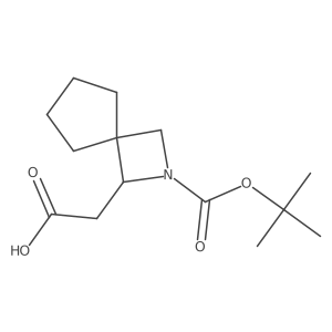 2-{2-[(Tert-butoxy)carbonyl]-2-azaspiro[3.4]octan-1-yl}acetic acid结构式