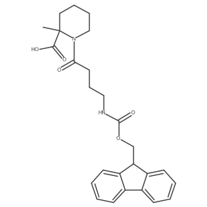 1-[4-({[(9H-fluoren-9-yl)methoxy]carbonyl}amino)butanoyl]-2-methylpiperidine-2-carboxylic acid结构式