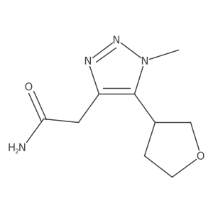 2-[1-methyl-5-(oxolan-3-yl)-1H-1,2,3-triazol-4-yl]acetamide结构式