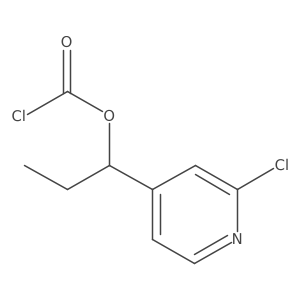 1-(2-Chloropyridin-4-yl)propyl chloroformate结构式