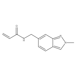 N-[(2-methyl-2H-indazol-6-yl)methyl]prop-2-enamide Structure