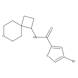 4-bromo-N-{7-oxaspiro[3.5]nonan-1-yl}thiophene-2-carboxamide Structure