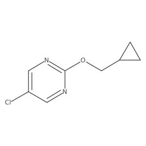 5-Chloro-2-(cyclopropylmethoxy)pyrimidine Structure