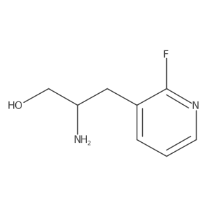 2-Amino-3-(2-fluoropyridin-3-yl)propan-1-ol结构式