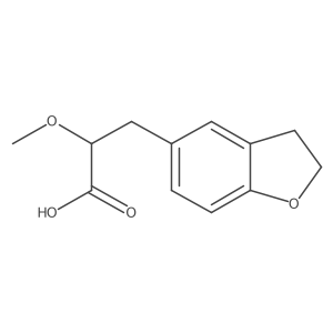 3-(2,3-Dihydro-1-benzofuran-5-yl)-2-methoxypropanoic acid结构式
